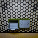 بوكس تخزين قابل للفتح شكل مجر للوح الجداري