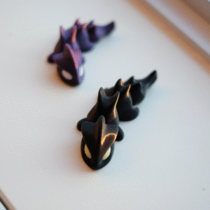 مدالية  تنين اسود