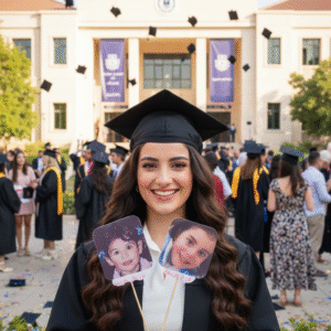 ستكرات تخرج (صور  مع اسمك )طباعه 3d تدوم طول العمر 