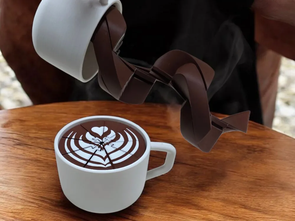 سكب اللاتيه اللانهائي (The Infinite Pour)